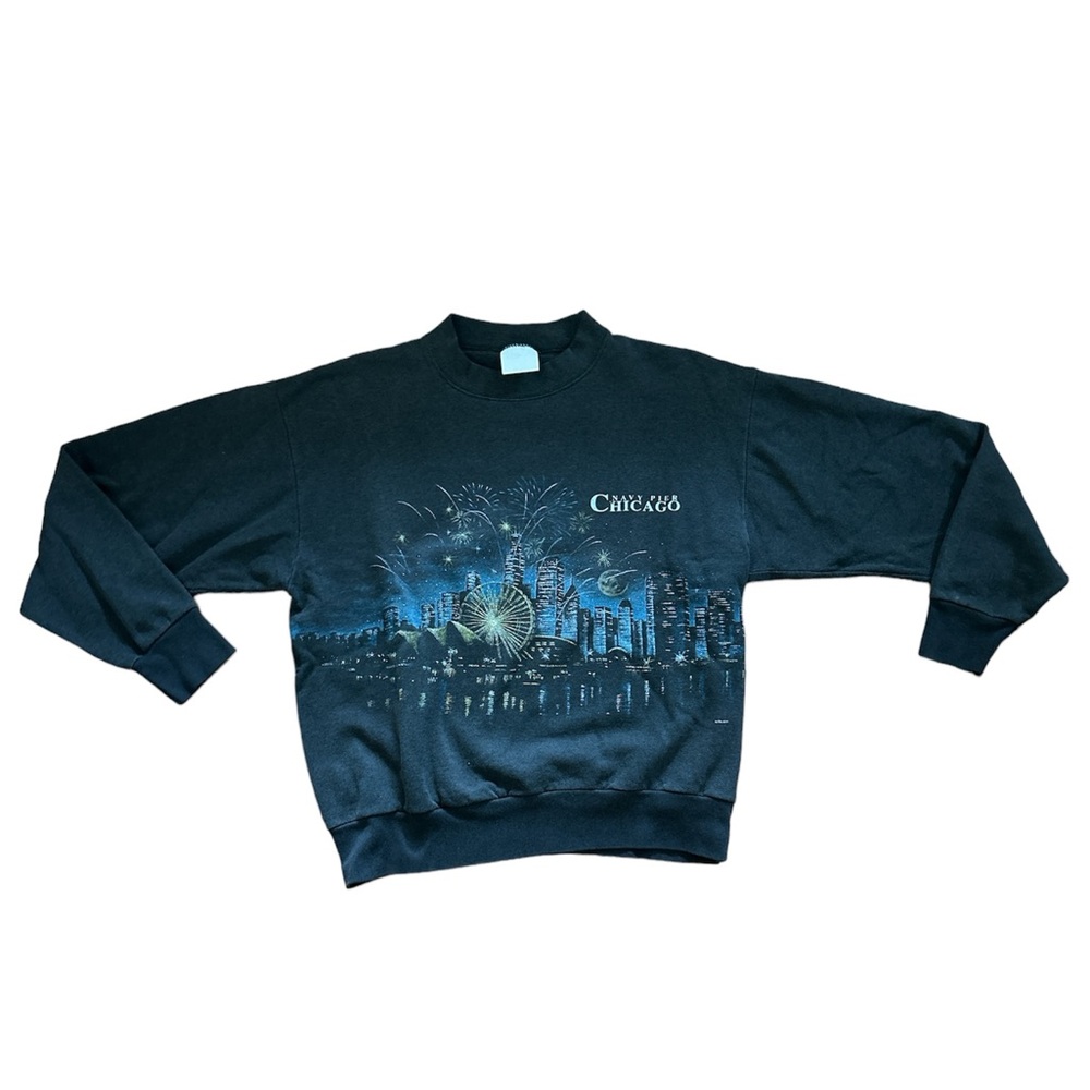 Vintage 90s Chicago Navy Pier Sweatshirt see measurements